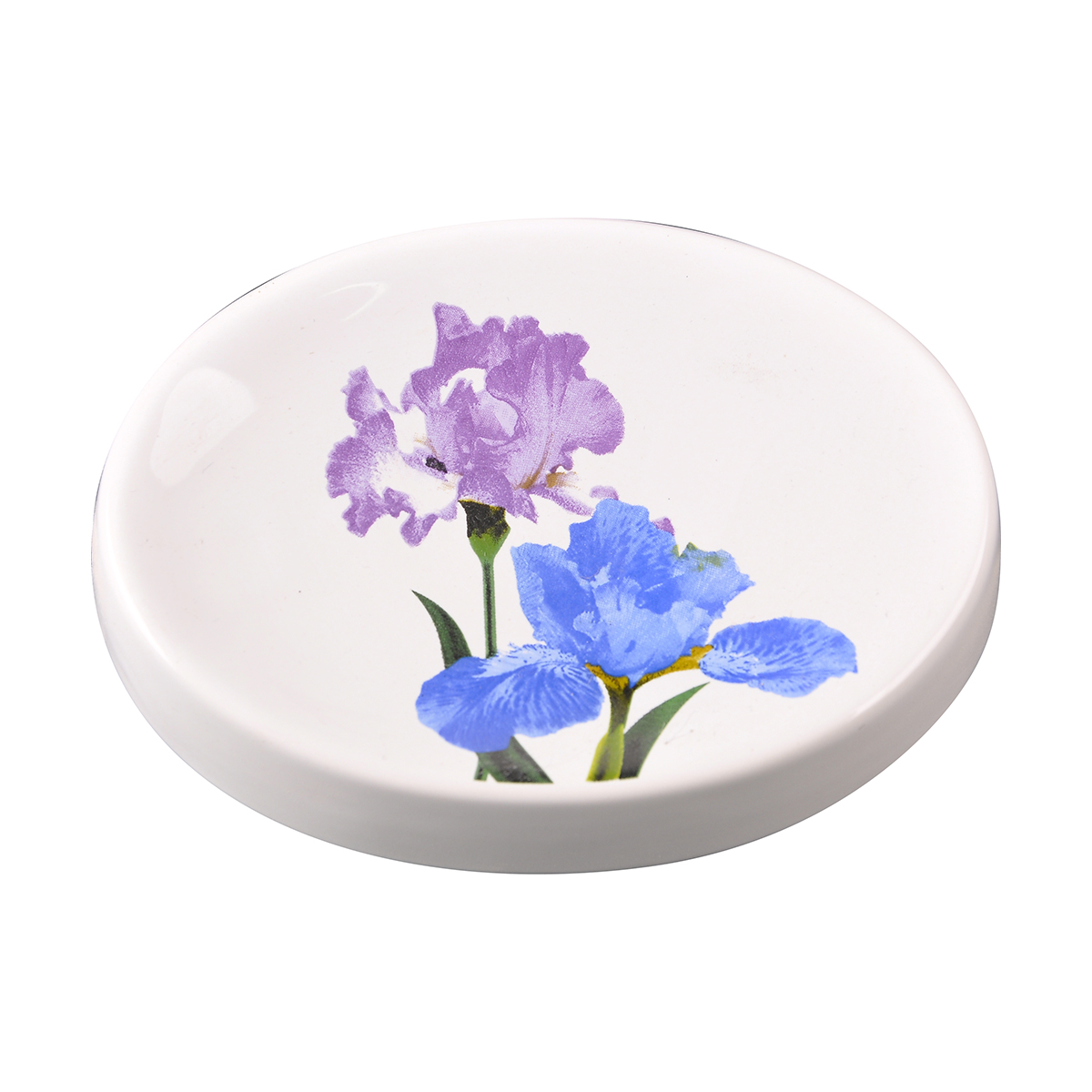 Мыльница "ирисы" sd-ir, керамика (1/4/24) "рыжий кот"