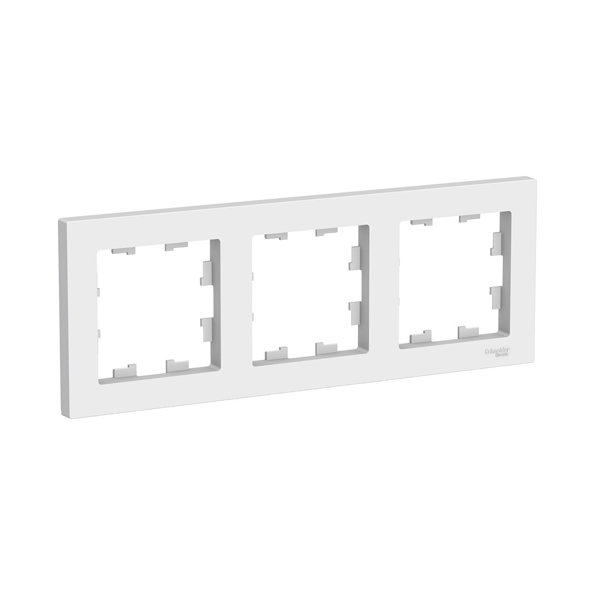 Рамка "atlasdesign" 3-х местн. универс., белый (1/15/90) "schneider"
