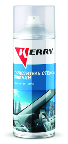 Очиститель стекол зимний 520 мл (аэрозоль) (12) "kerry" kr-921