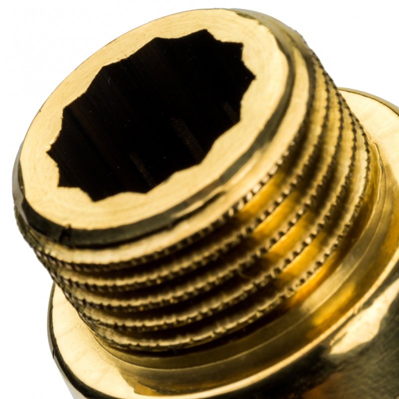 Удлинитель резьбовой ВН 1/2" x 80 мм латунь STOUT