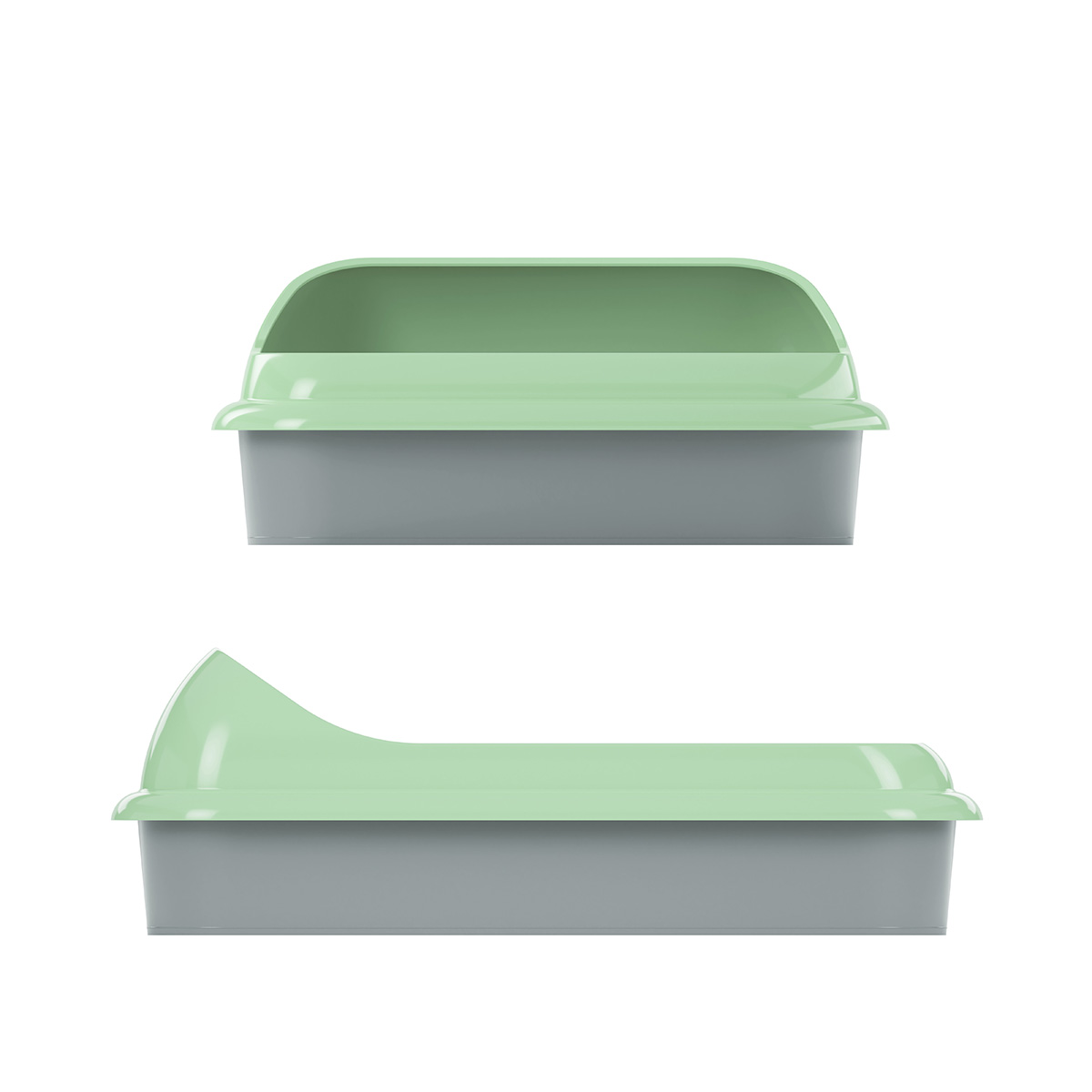 Лоток для животных "барсик" (зеленый) (1/17) "альтернатива" м6931