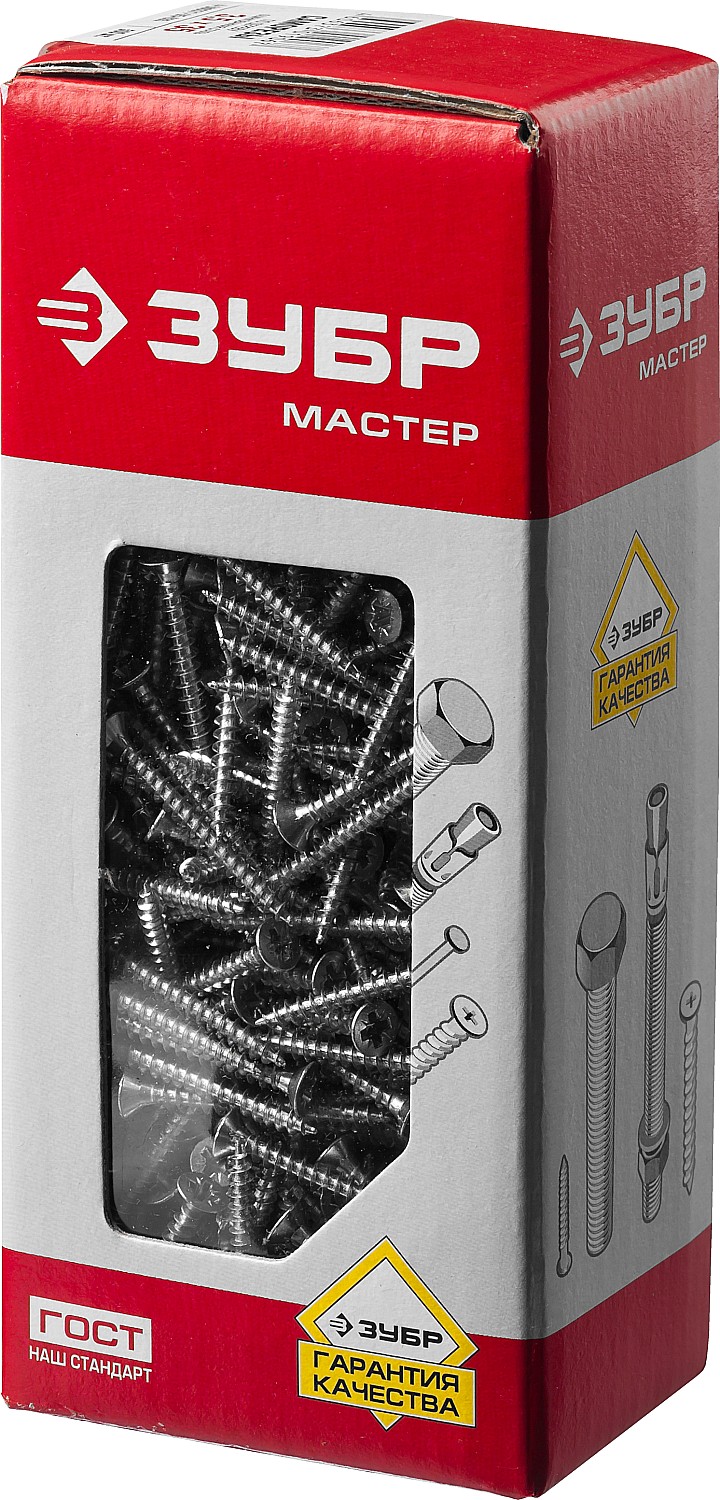 ЗУБР СУ-Б, 35 х 3.5 мм, белый цинк, 500 шт, универсальный саморез (4-300371-35-035)