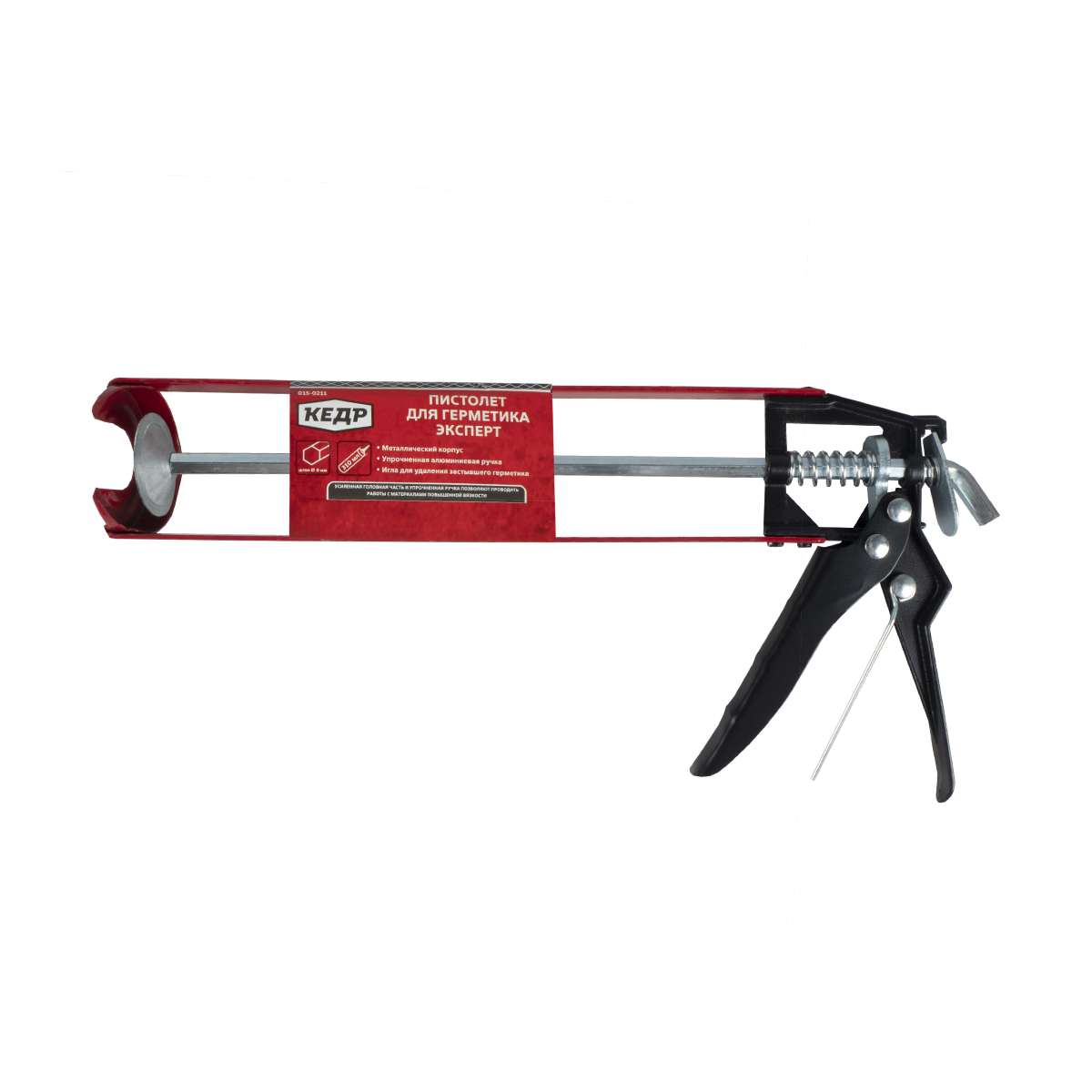 Пистолет для герметиков "эксперт" (1/24) шестигран. шток "кедр"  015-0211