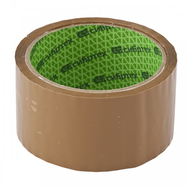 Клейкая лента, 48 мм х 40 м, цвет коричневый Сибртех (88844)