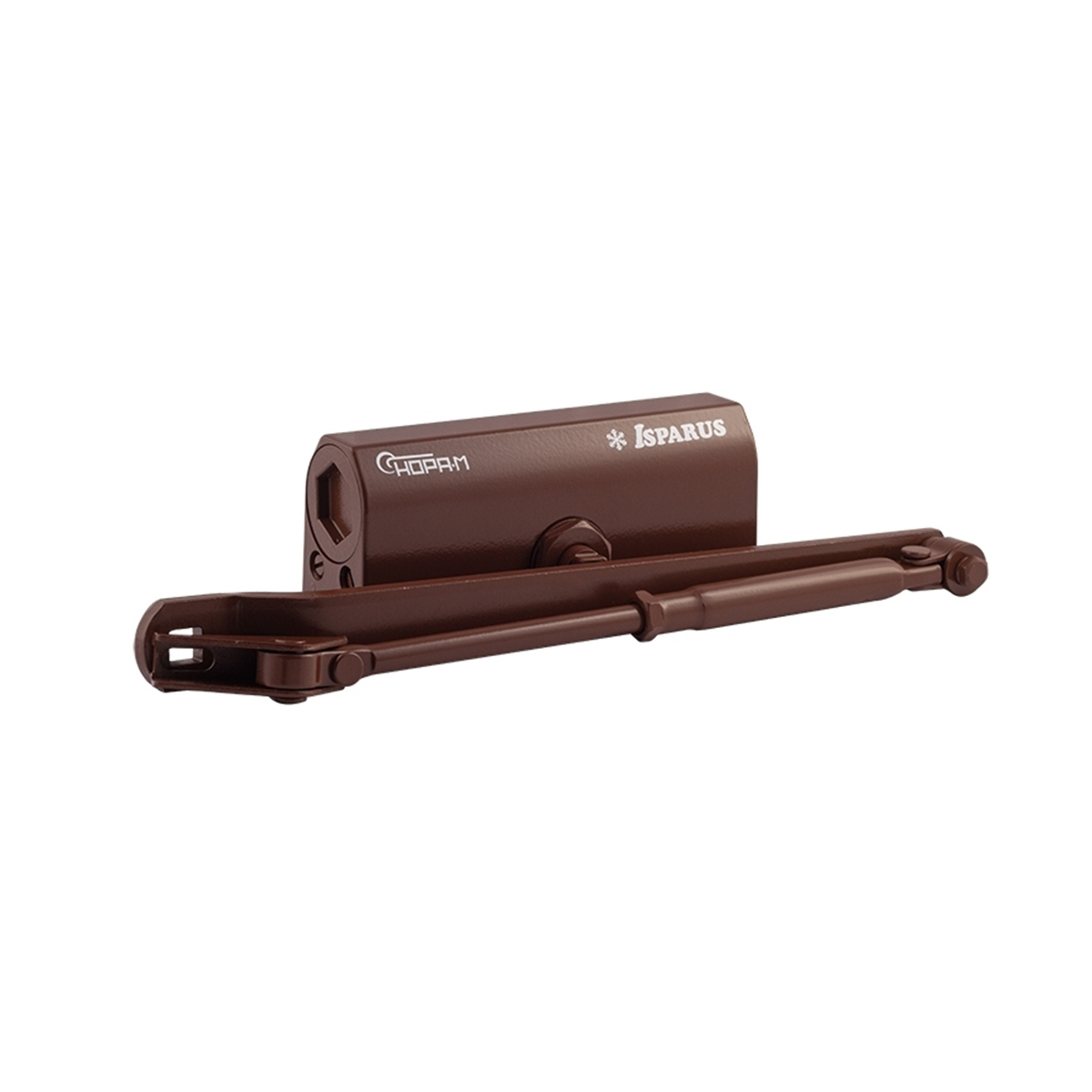 Доводчик дверной  440 isparus коричневый (масса двери 80-140 кг) (1/10) "нора-м"