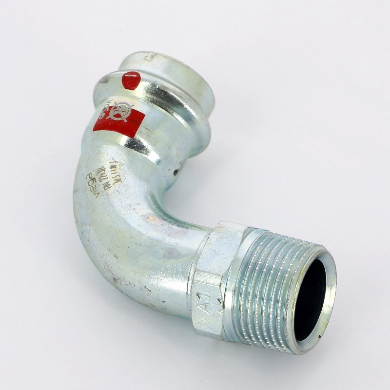 Угол пресс-Н 22x3/4" оцинкованная сталь Prestabo VIEGA