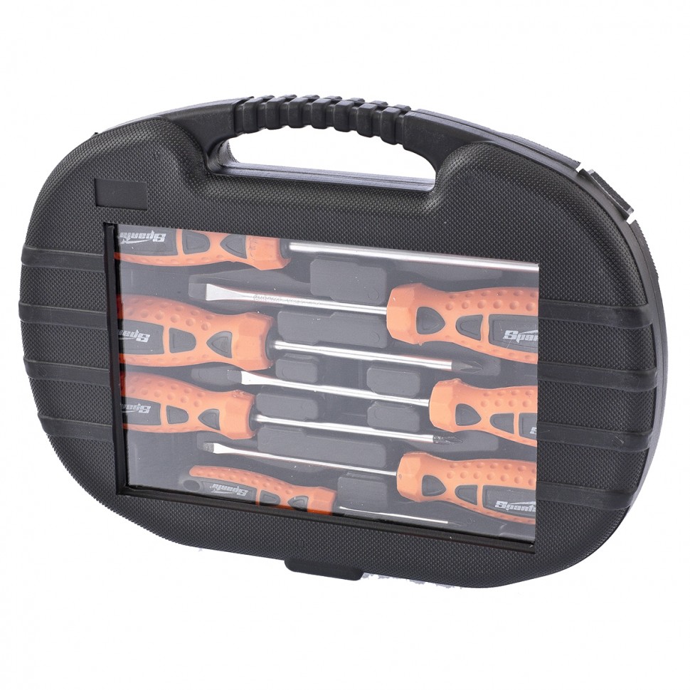 Набор отверток, СrV, в пластмассовом боксе, 8 шт, Sparta (133566)