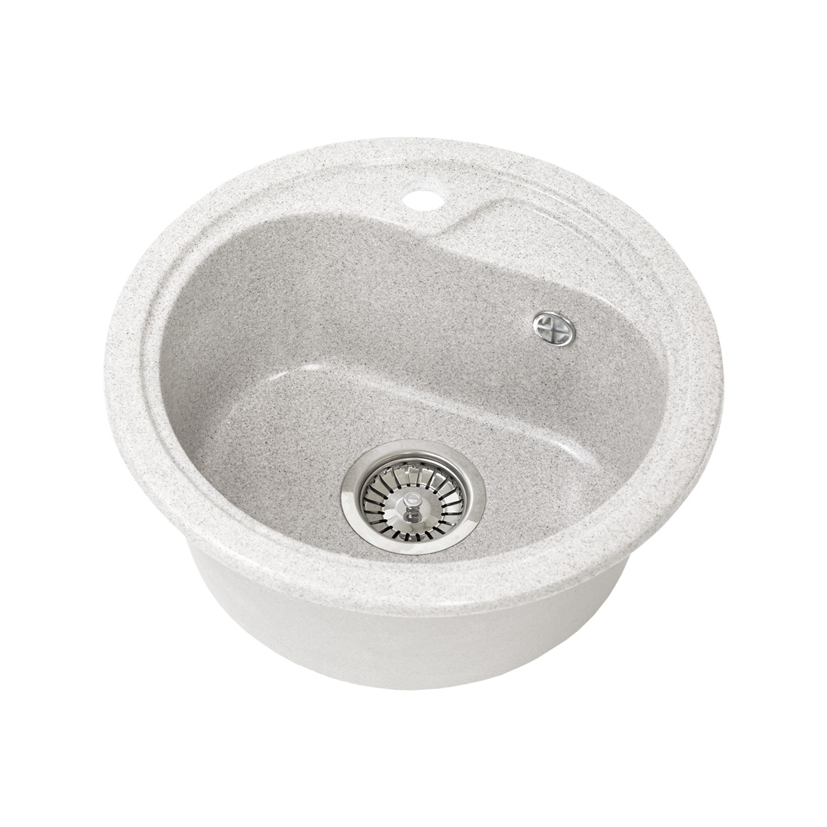 Мойка для кухни врезная искуств. камень gs-04-310 d-445 мм серая "granstones"