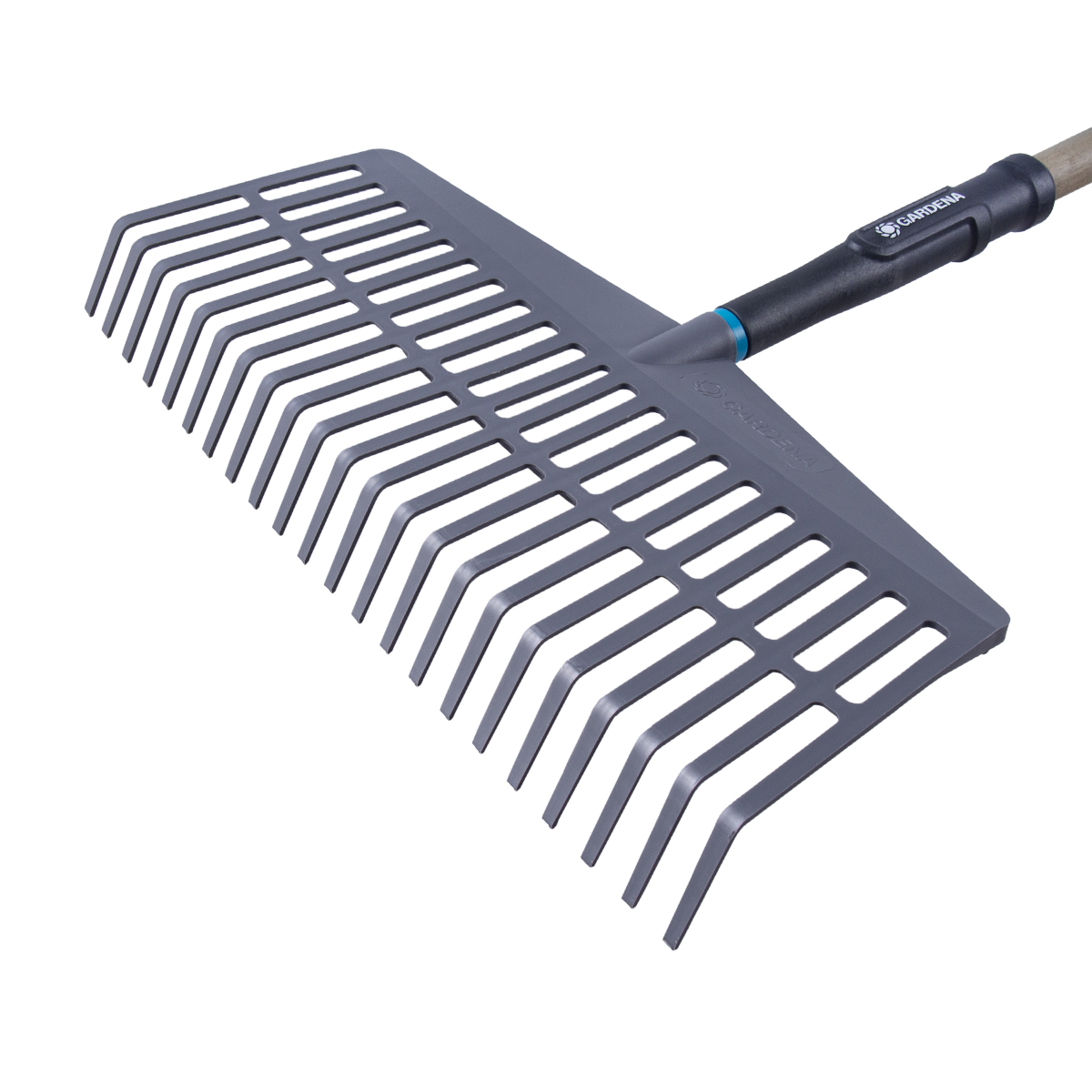 Грабли для листьев пласт. 430 мм natureline с дерев. черенком (1/4) "gardena" 17105-20.000.00