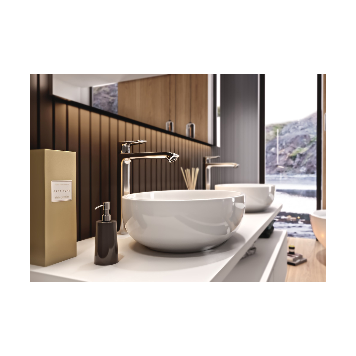 Раковина накладная "ringo 53" белая "sanita luxe"  wb.ct/ringo/53-n/wht.g/s1