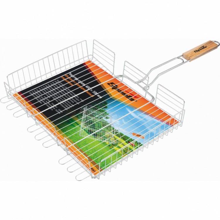 Решетка-гриль 300 х 400 х 65 мм, объемная, хромированная Sparta (69561)