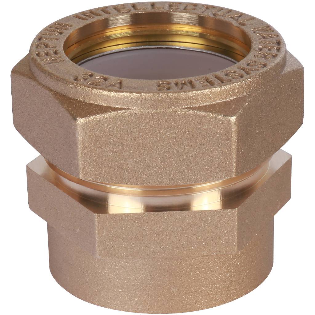 Муфта обжимная (ВР) 32 х 1"1/4 для стальных гофрированных труб Neptun (Stahlmann)