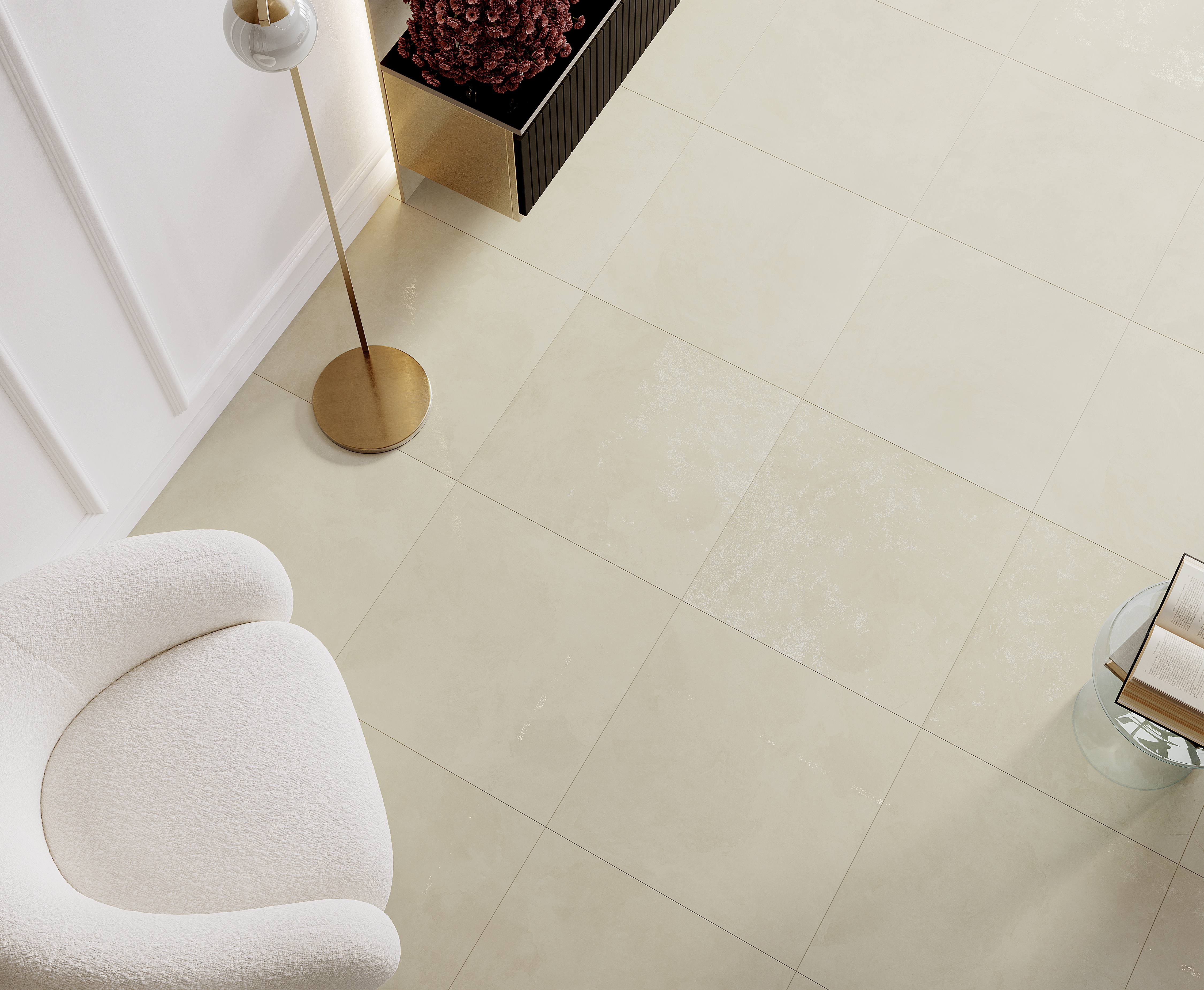 Evolution crema керамогранит кремовый 60х60 матовый карвинг 59,50x59,50