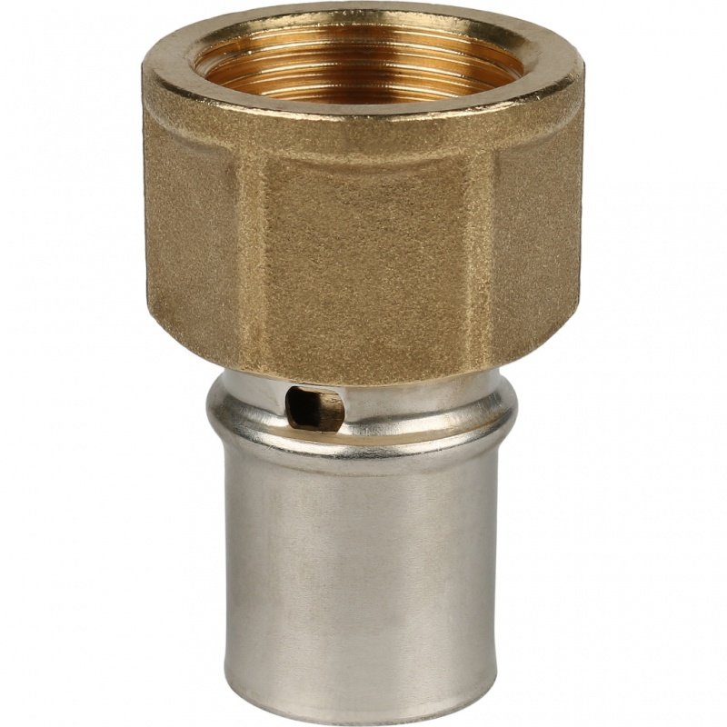 Муфта переходная под пресс 20 x 3/4" (ВР) STOUT для МП труб