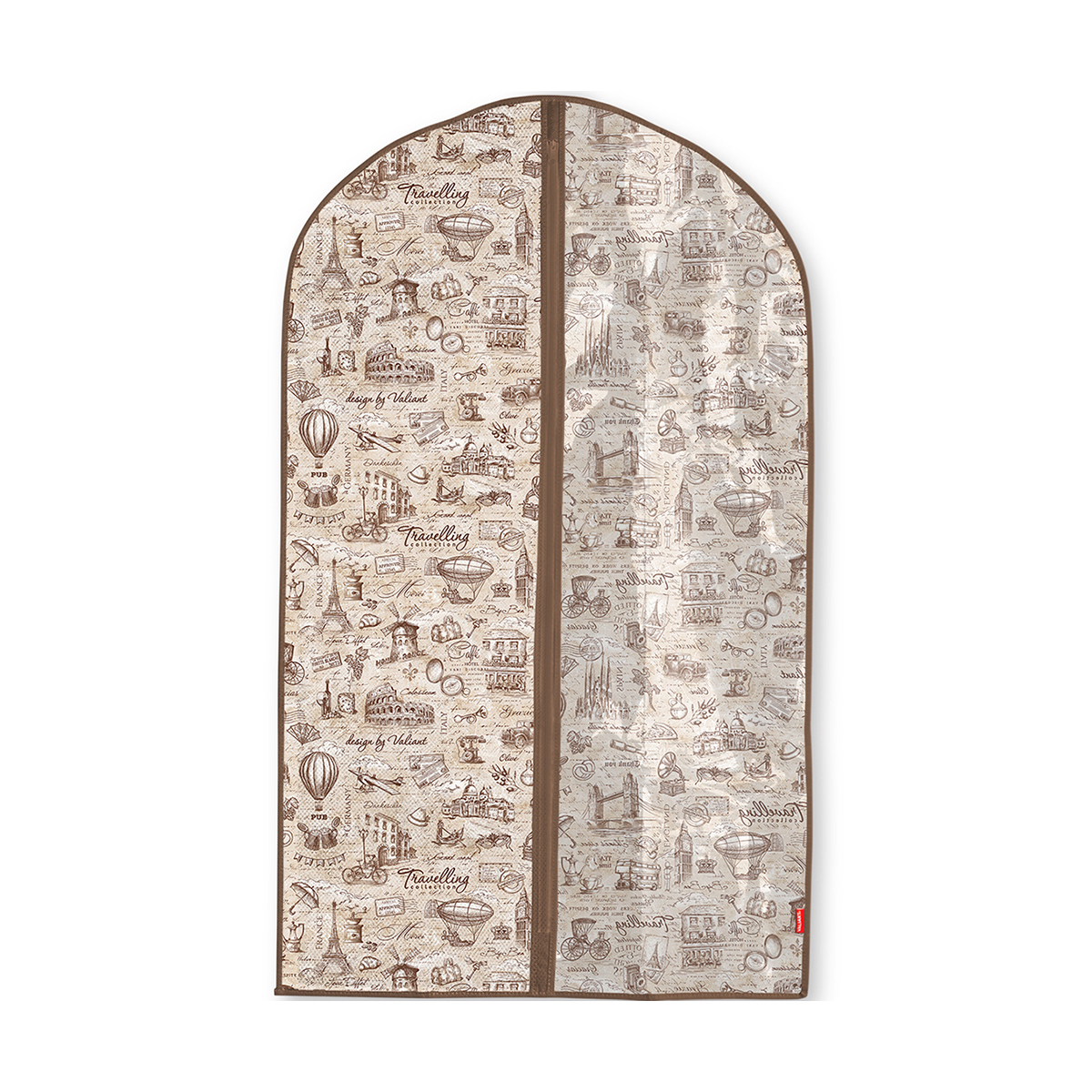 Чехол для одежды "travelling" 60*100 см с прозрачной вставкой (1/36) "valiant" tc-cw-100