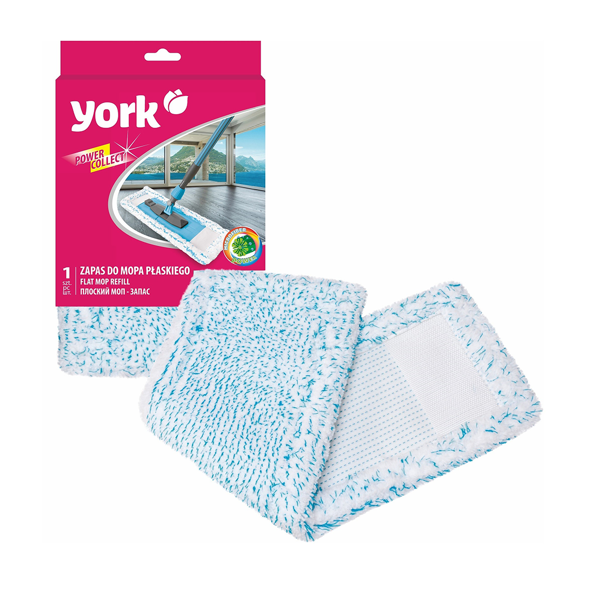 Насадка к швабре моп "пауэр коллект" (1/8) "york"
