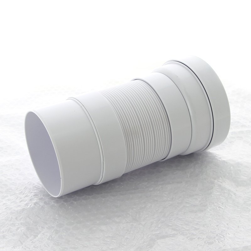 Труба фановая раздвижная d=110, d=97-107, L230-440 гофр. McALPINE для унитаза, белая