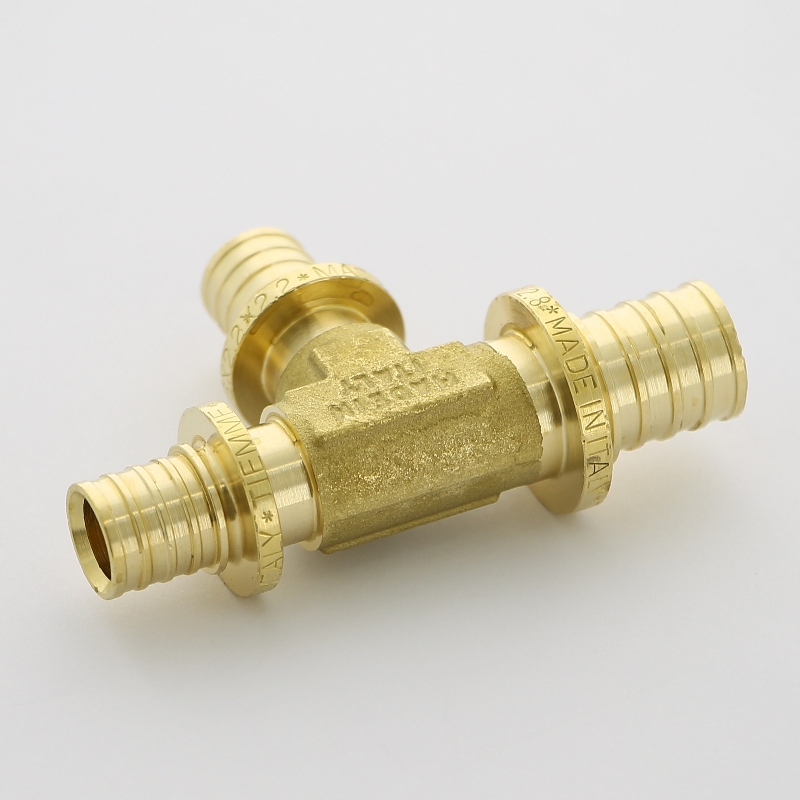 Тройник переходной 20 x 16 x 16 аксиальный для труб PE-X UNI-FITT