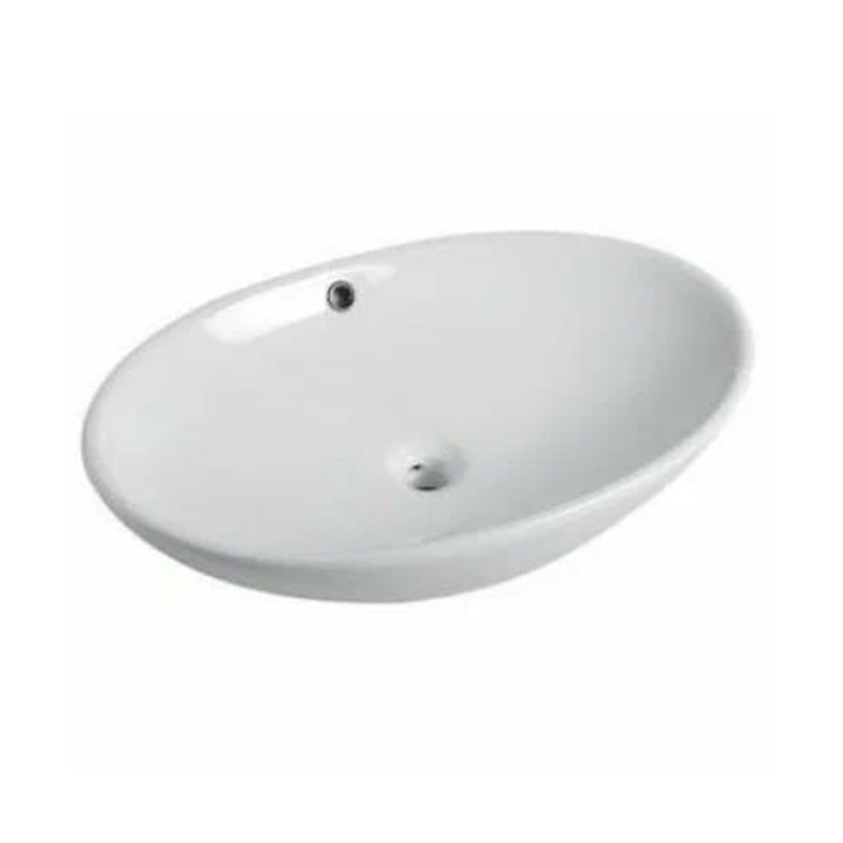 Раковина накладная gt309 керамическая 63*41*13,5 см, белая (1) "gappo"