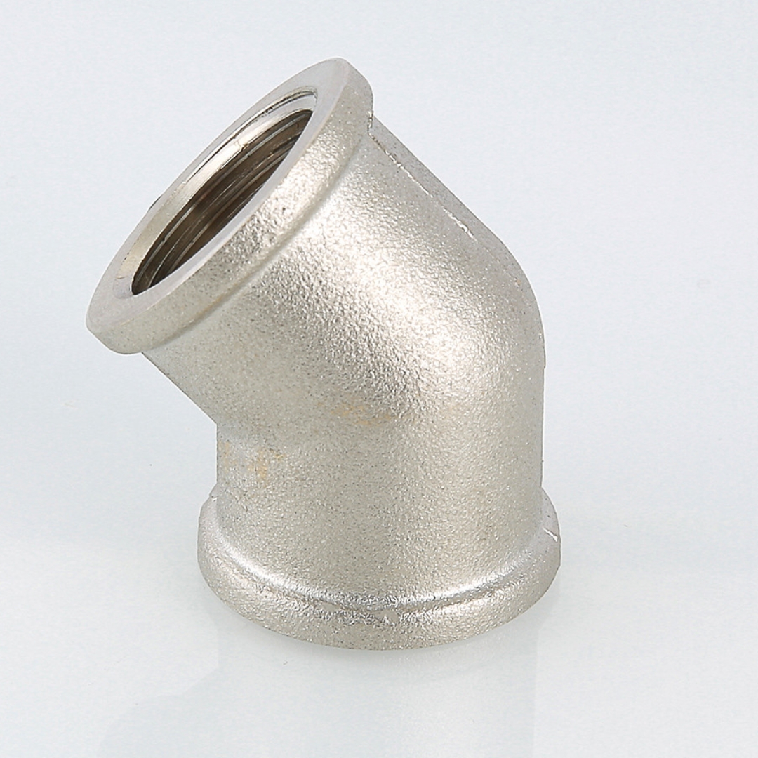 Угол 45° резьбовой (ВР) 3/4" латунь-никель VALTEC (VTr.091.N.0005)