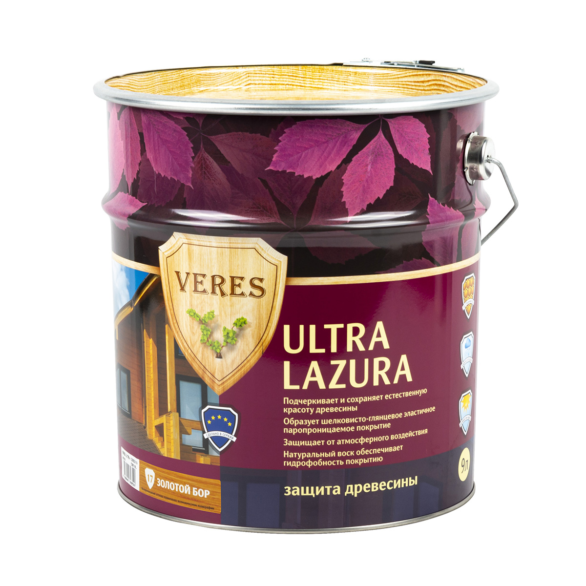 Верес ультра лазура №17 золотой бор  9 л (1) "veres"