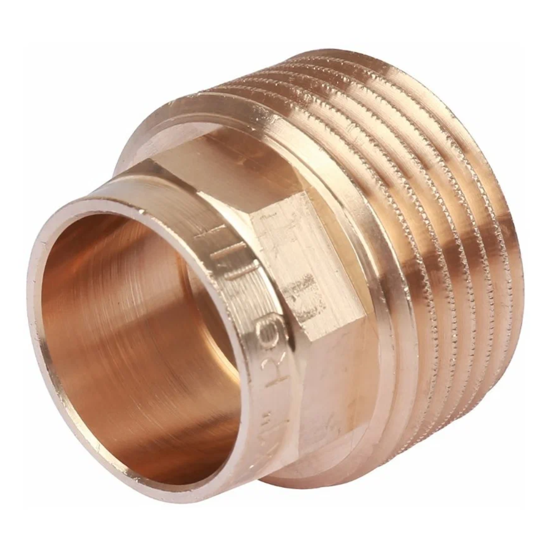 Муфта 35х1" переходная (НР) под пайку с наружной резьбой SANHA бронзовая 14243351