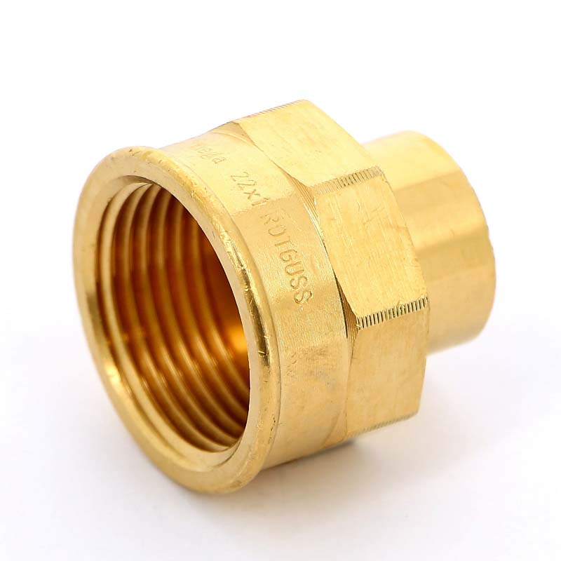 Муфта переходная 22 x 1" VIEGA пайка ВР бронза