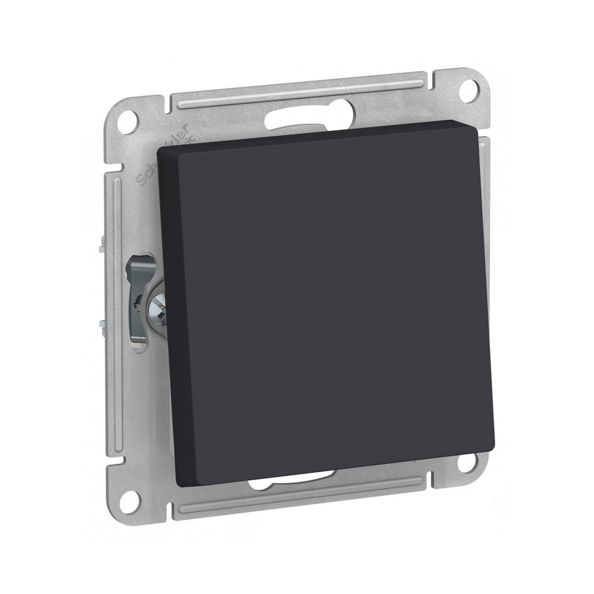 Переключатель "atlasdesign aqua" 1 кл. (механизм) 10а, карбон (1/5/20) "schneider"