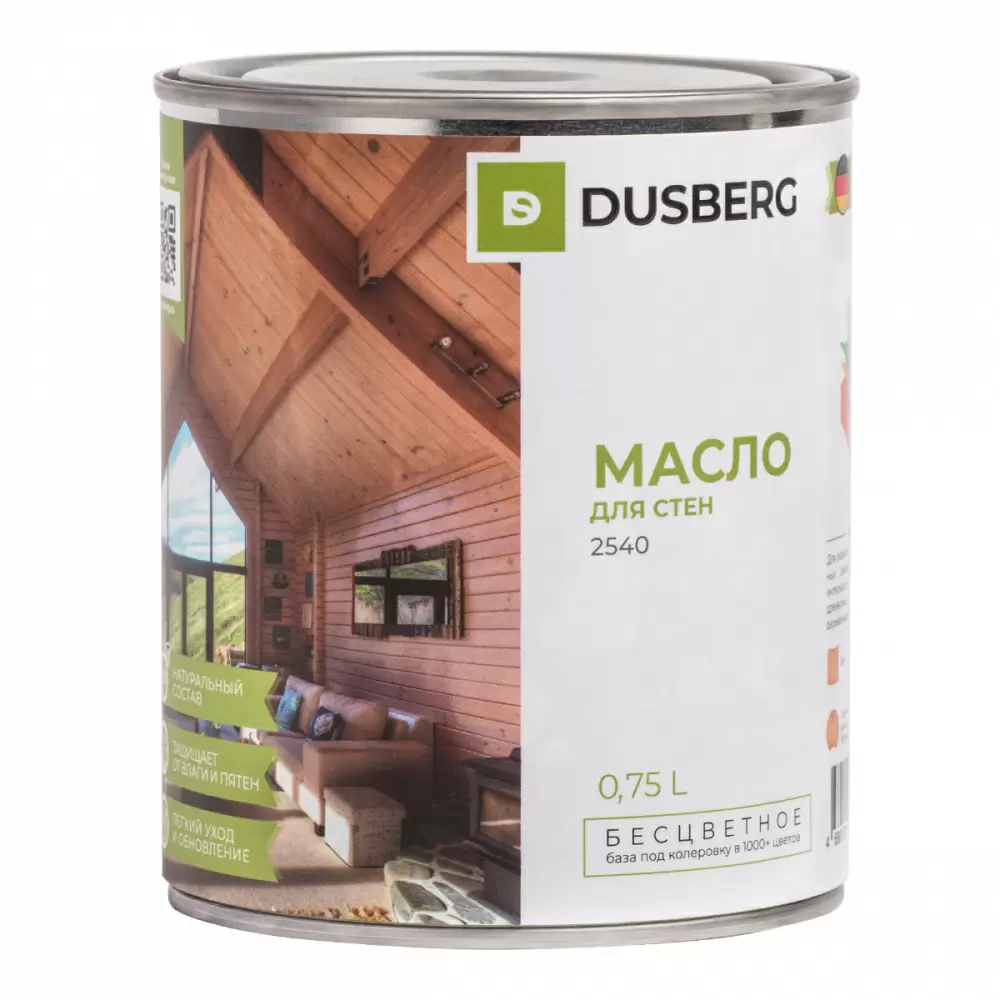DUSBERG масло для стен, бесцветное 2540 (0,75л)