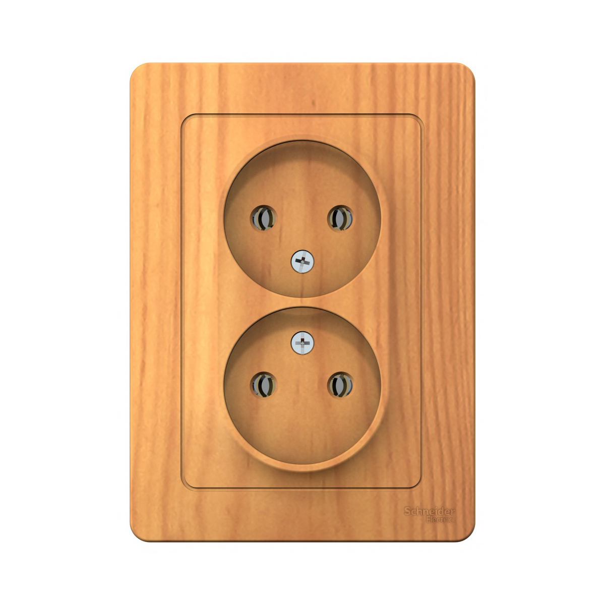 Розетка "blanca" 2-х местн. 16а, ясень (1/6/12) "schneider"