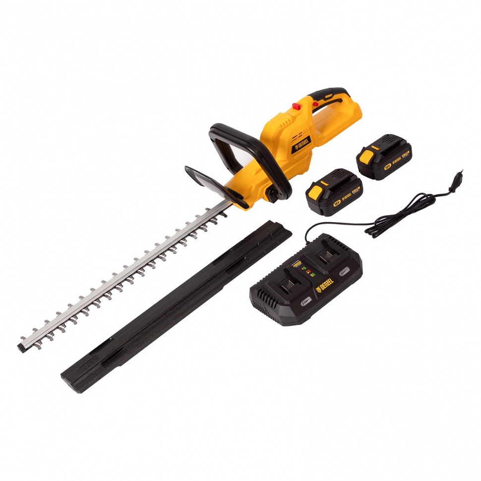 Кусторез аккумуляторный RBC510-36, Li-ion, 36 В, 4 Ач, нож 510 мм, поворотная ручка Denzel (59410)