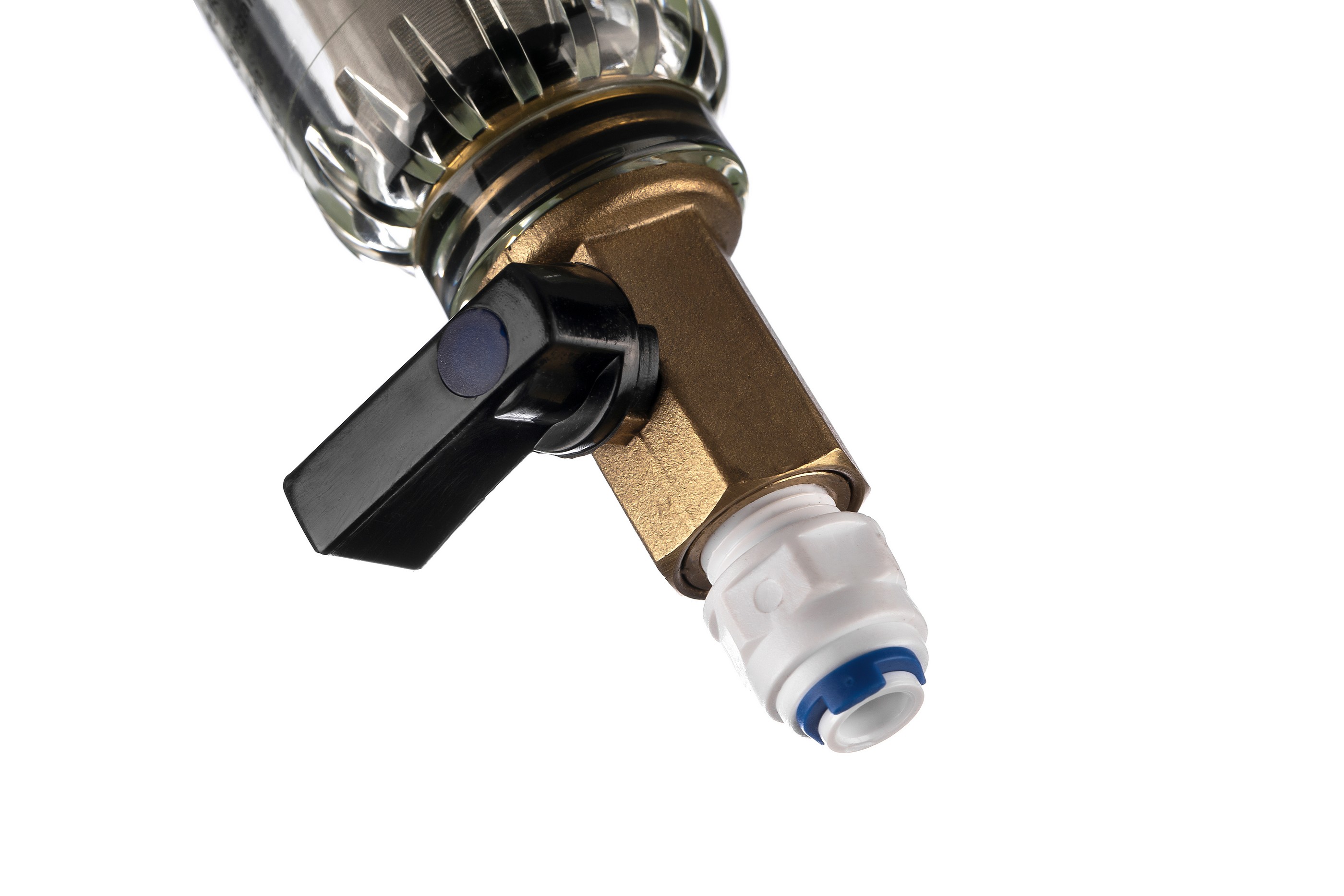 Фильтр магистральный промывной Гейзер Бастион 1/2 для тонкой очистки холодной воды с манометром