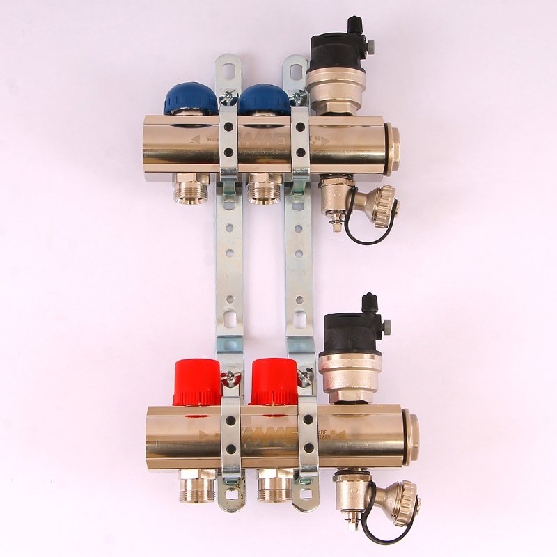Колл. группа EMMETI TOPWAY 1"xМ 24 х19 2 выхода с термостатическими вентилями