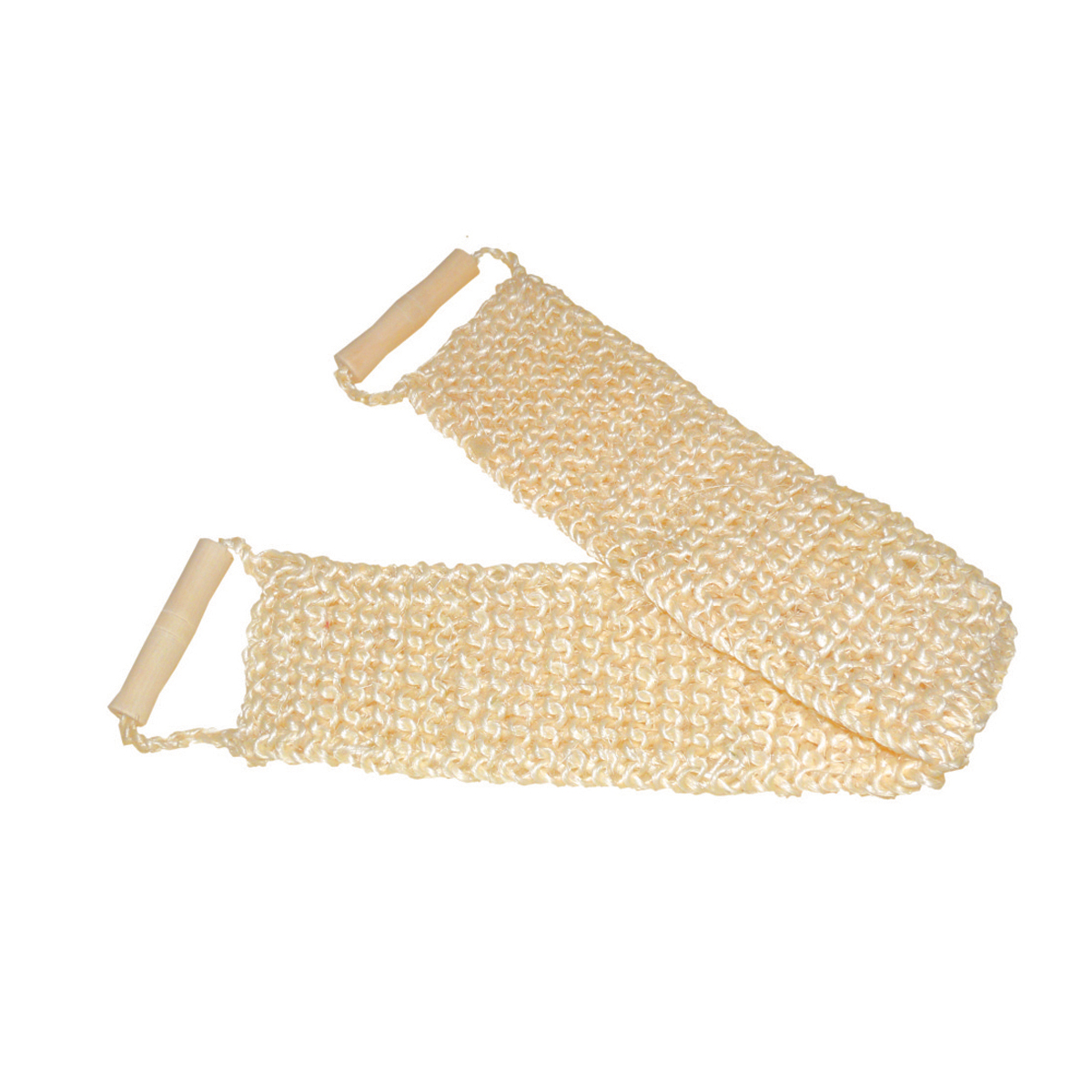 Мочалка из сизаля лента, с деревянными ручками (1/24) "york"