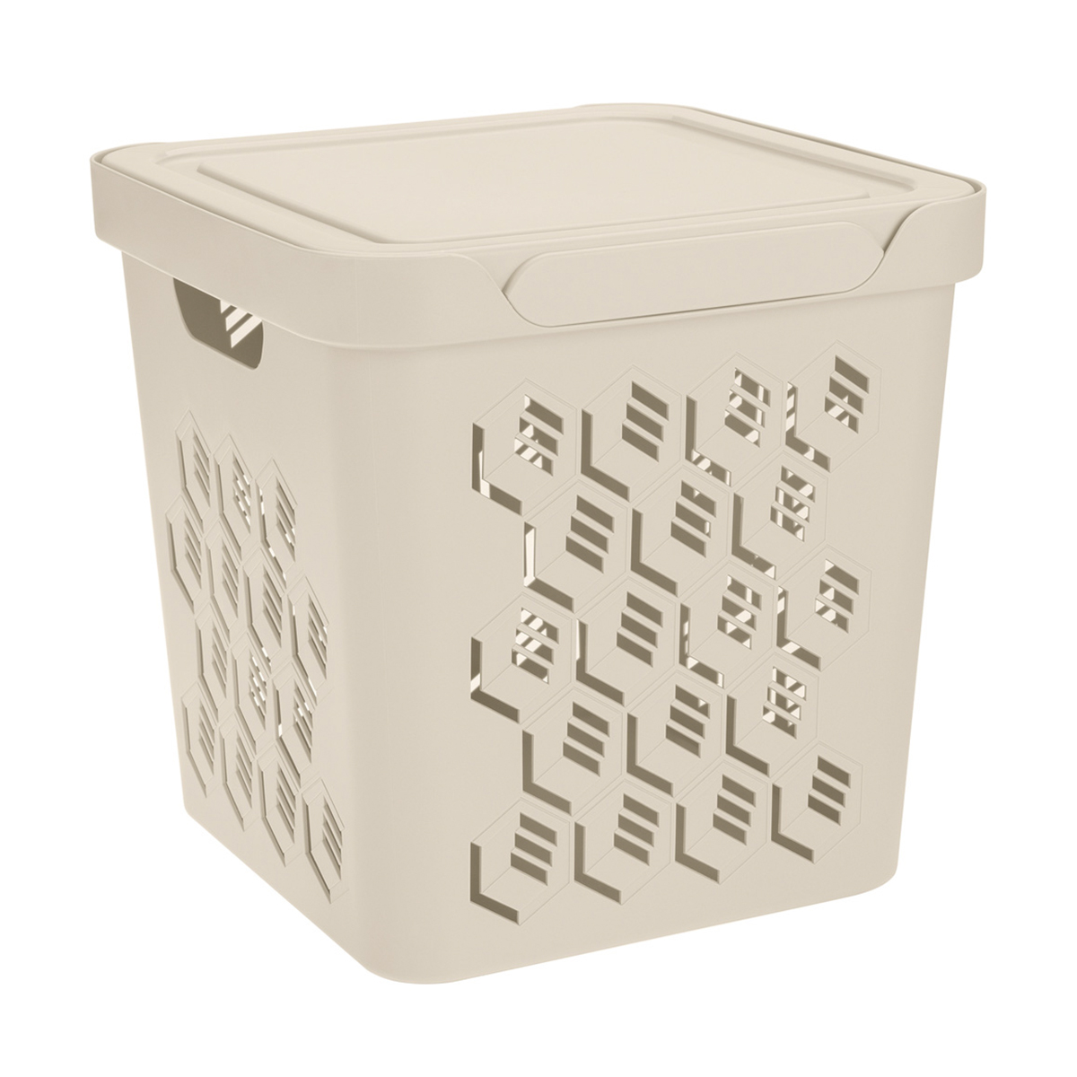 Ящик универс. с крышкой "deluxe" 286*286*286 мм 18 л (1/6) "бытпласт"