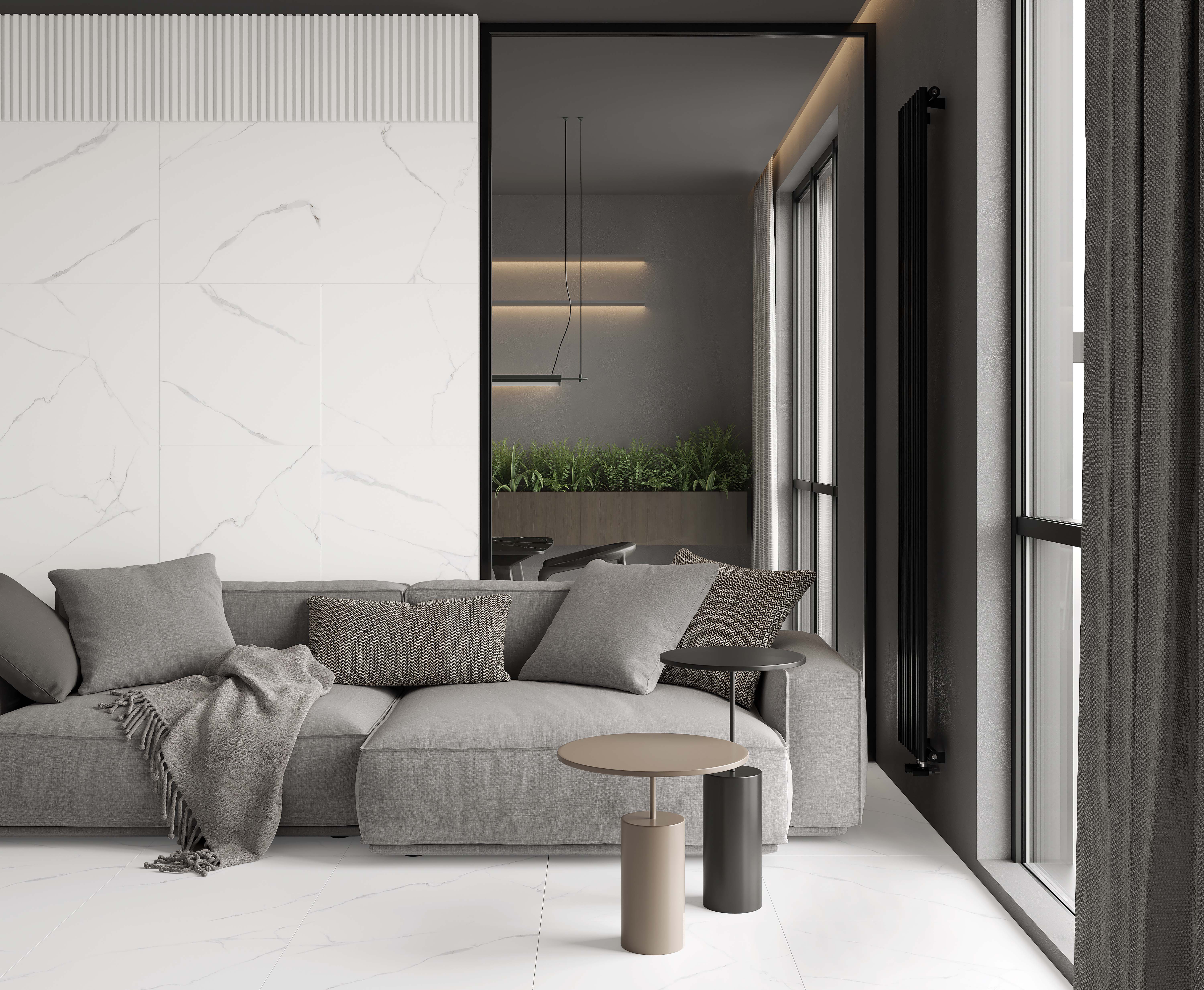 Atlantic white керамогранит i белый полированный 60x60