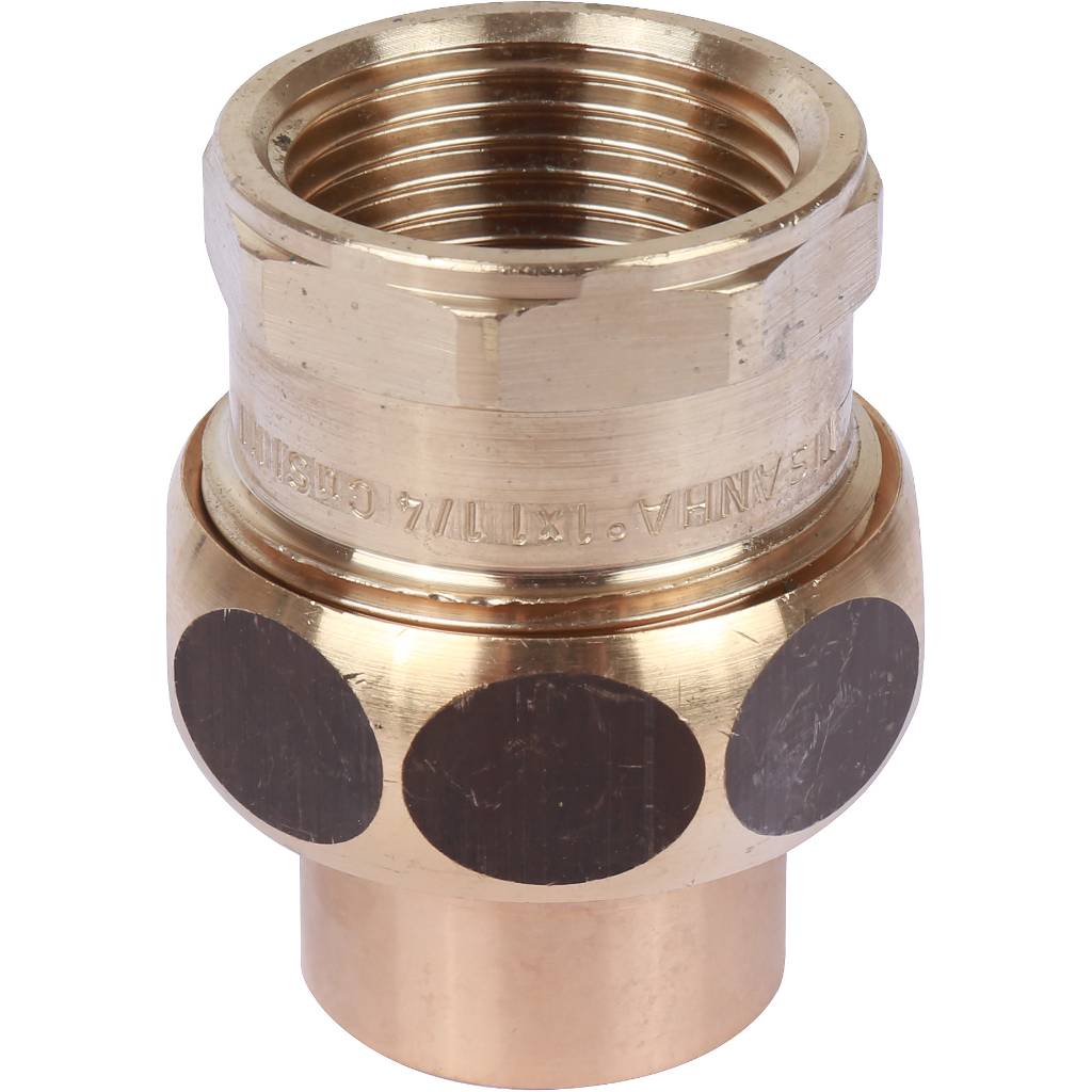 Американка (сгон) 28x1" ВР самоуплотняющаяся под пайку SANHA бронзовый 14340281