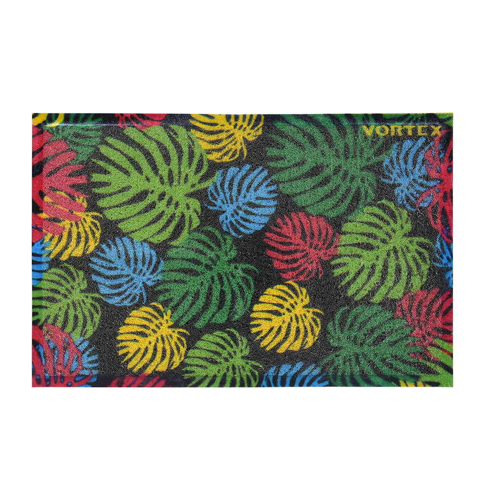 Коврик придверный пористый 40*60 см "папоротник" (1/20) "vortex" 24252