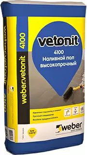VETONIT 4100 наливной пол, самовыравнивающийся (20кг) Россия