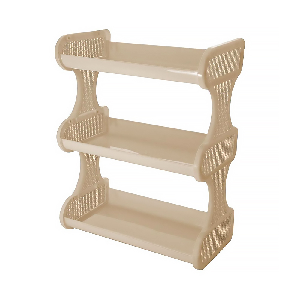 Полка навесная "ajur" 3 секции (слон. кость) (1/27) "branq"  bq1685слк