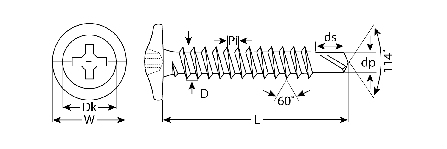 ЗУБР ПШМ-С, 14 х 4.2 мм, цинк, 10000 шт, саморез с пресс-шайбой и сверлом (4-300210-42-014)