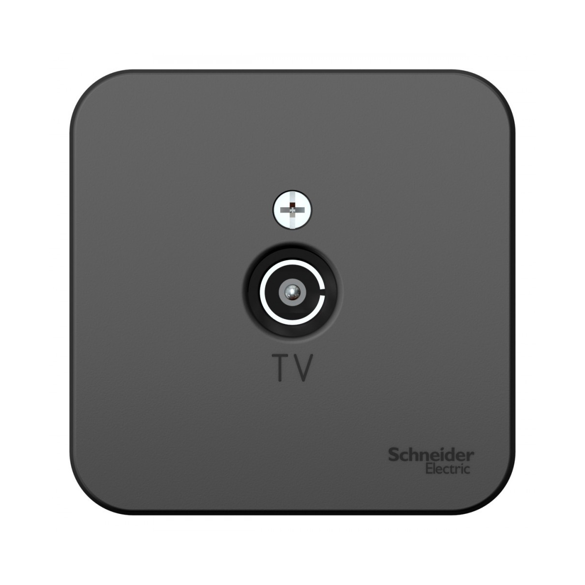 Розетка телевизионная открыт. уст. "blanca" коннектор, антрацит (1/18/36) "schneider"