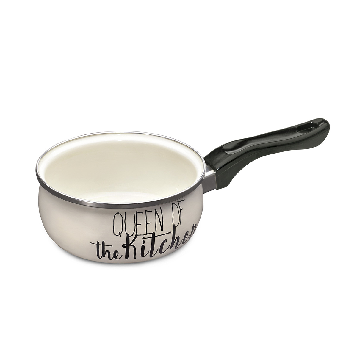 Ковш эмалиров. "queen of kitchen" 1,05 л, 14 см (1/4) "metrot"