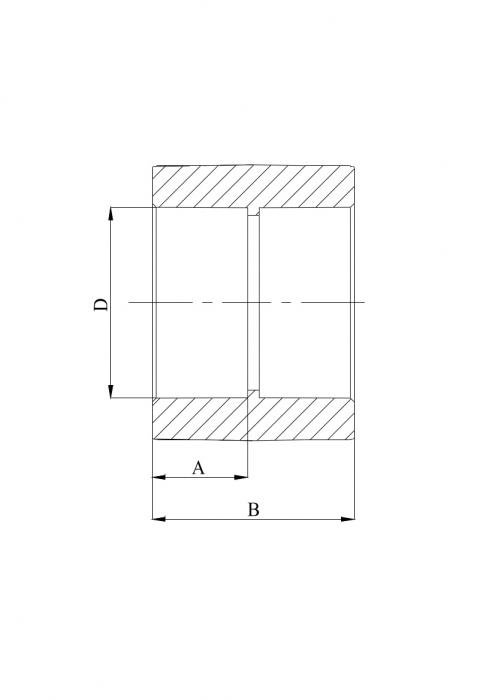 Муфта равнопроходная 75 мм ПП (PP-R100) под пайку серая HEISSKRAFT