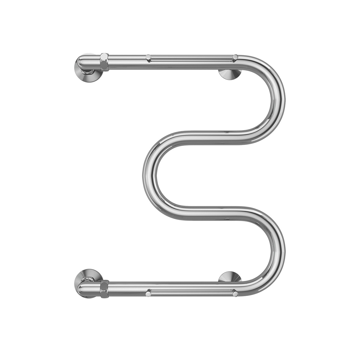 Полотенцесушитель водяной "aisi" м-образный с перекладиной 500*400 (хром) "terminus"