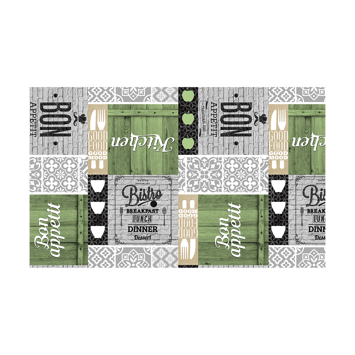 Клеенка пвх основа нетканая 135 см  рулон 20 м (1)  "major" 574/6 (бирюза)