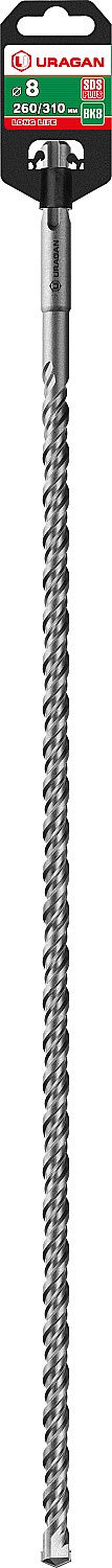 URAGAN 8 х 310 мм, SDS-plus бур (29311-310-08)