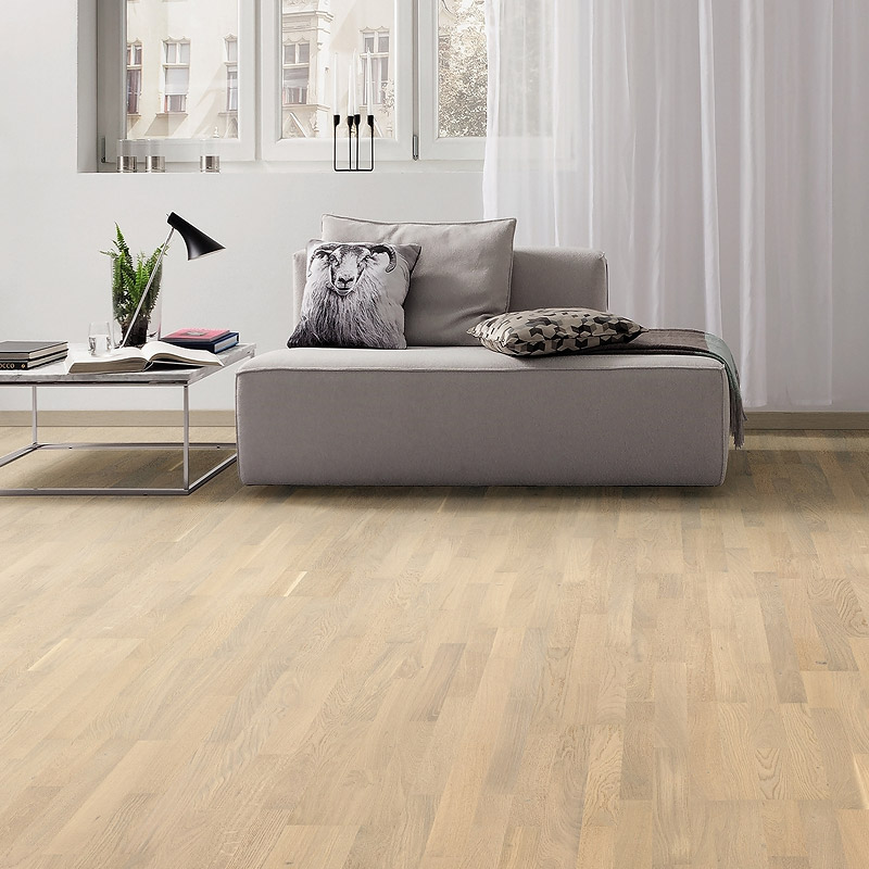 Паркетная доска Haro Series 4000 (5G) 538924 Дуб Песочно-Белый Маркант брашированный трехполосный 4V2200 x 180 x 13.5мм