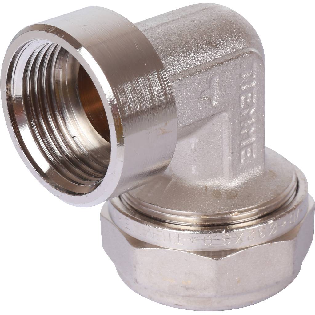 Угол переходной 32 х 1'' ВР обжим TIEMME для металлопластиковых труб