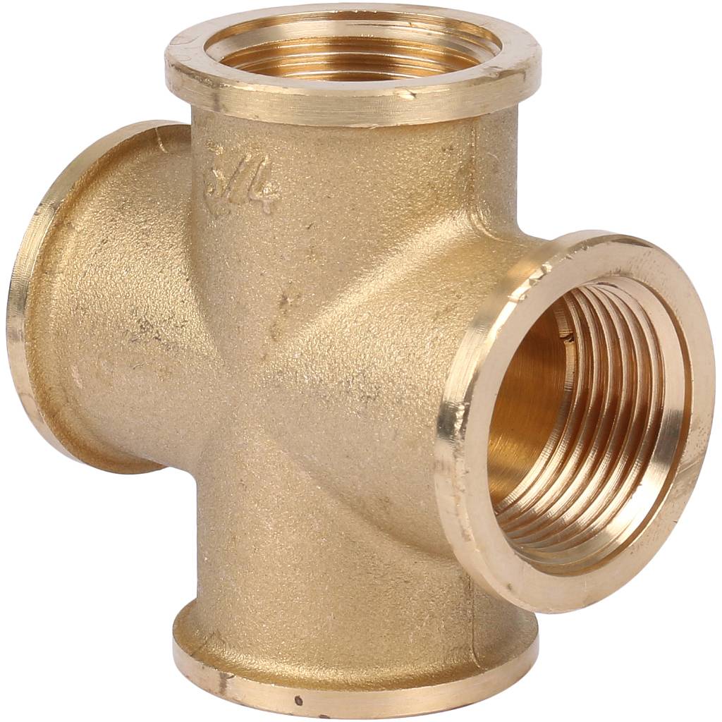 Крестовина 3/4" ВР латунь TIEMME